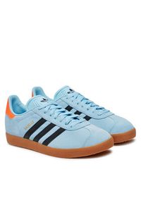 Adidas - adidas Sneakersy Gazelle JI2076 Niebieski. Kolor: niebieski. Materiał: zamsz, skóra. Model: Adidas Gazelle
