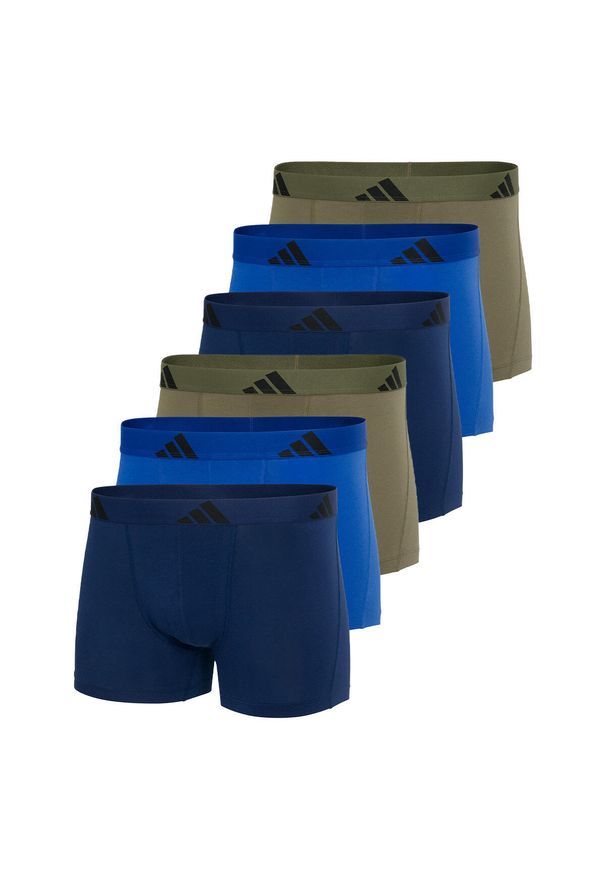 Adidas - Bokserki Active Flex Cotton 6 pak. Kolor: wielokolorowy. Materiał: bawełna, elastan