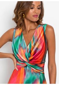 bonprix - Długa sukienka. Kolor: zielony. Wzór: nadruk, kolorowy. Sezon: lato. Długość: maxi #3