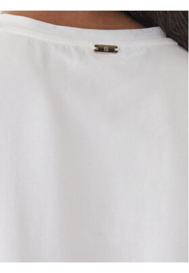 Fracomina T-Shirt FS26ST3001J401E5 Biały Regular Fit. Kolor: biały. Materiał: bawełna