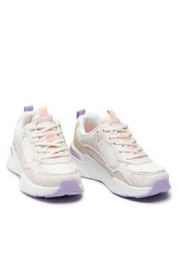 skechers - Skechers Sneakersy BOBS Chill Zone 117041/WNT Beżowy. Kolor: beżowy. Materiał: skóra