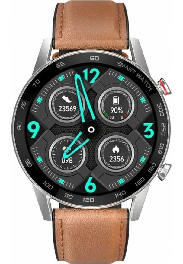 oromed - Smartwatch Oromed Smart FIT-4 Brązowy (ORO-SMART FIT 4). Rodzaj zegarka: smartwatch. Kolor: brązowy