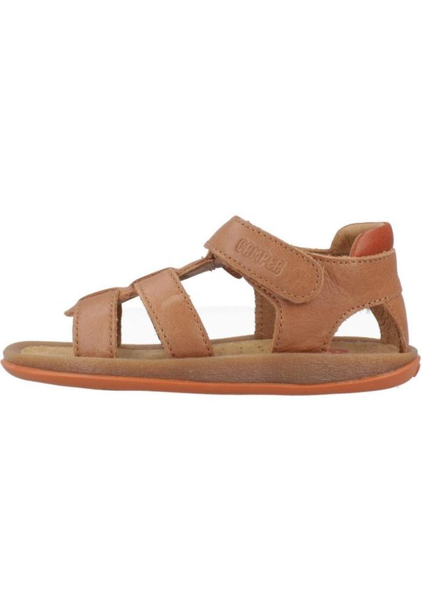 Camper - Sandały CAMPER BICHO FW Brązowy. Kolor: brązowy. Materiał: skóra. Sezon: lato