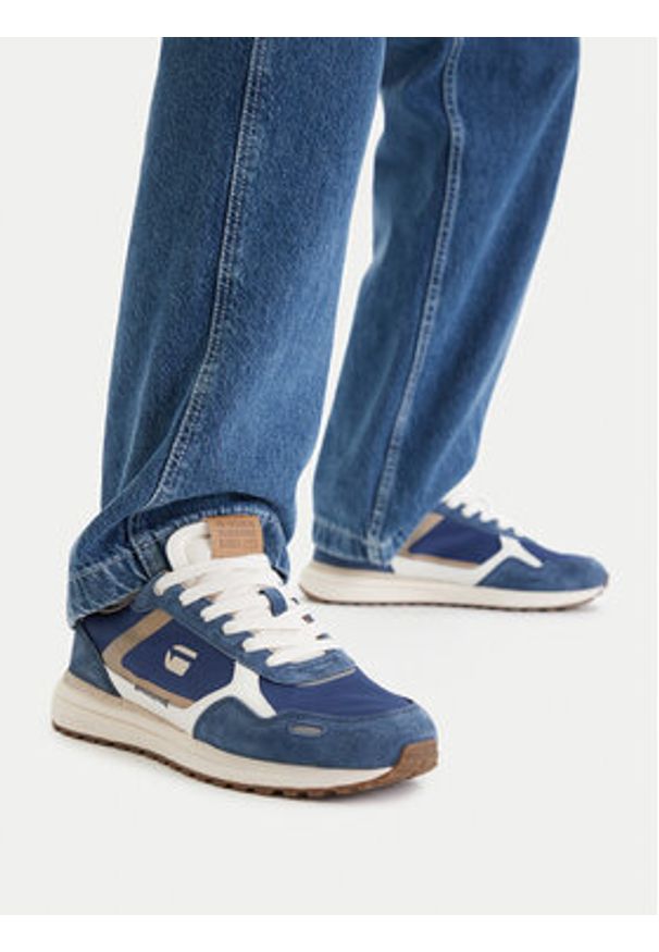 G-Star RAW - G-Star Raw Sneakersy EO-XAVI-01 Niebieski. Kolor: niebieski. Materiał: materiał