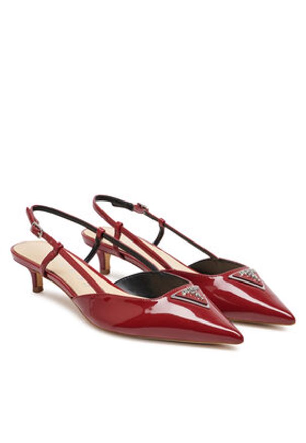 Guess Sandały FLPJSS PAF05 Czerwony. Kolor: czerwony. Materiał: skóra