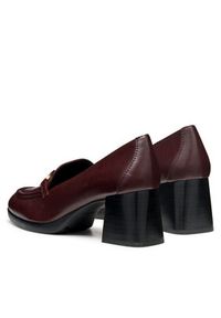 Geox Czółenka D Walk Pleasure 55 D46XBF 00081 C7011 Bordowy. Kolor: czerwony. Materiał: skóra
