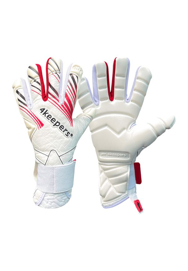 4KEEPERS - Rękawice bramkarskie dziecięce 4keepers Soft Opal NC Jr. Kolor: biały