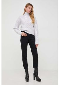 Patrizia Pepe jeansy damskie high waist. Stan: podwyższony. Kolor: czarny #2