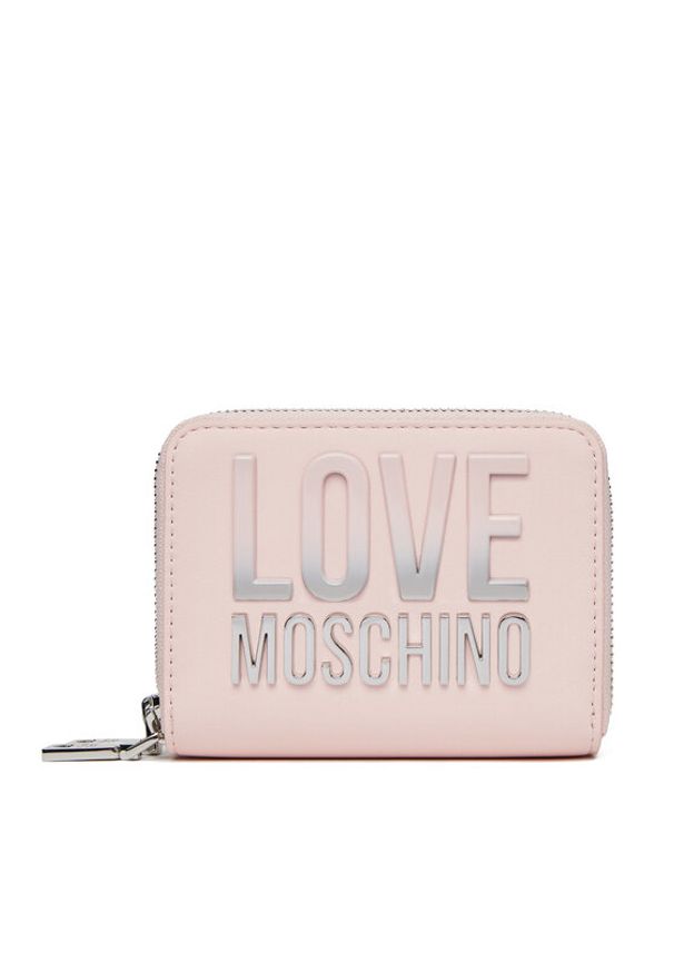 Love Moschino - LOVE MOSCHINO Duży Portfel Damski JC5726PP0MKD0601 Różowy. Kolor: różowy. Materiał: skóra