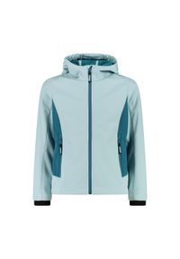 Kurtka dziecięca turystyczna CMP 3A29385N. Kolor: szary, niebieski, wielokolorowy. Materiał: softshell. Styl: sportowy #1