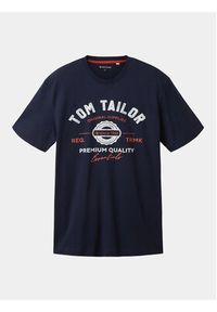 Tom Tailor T-Shirt 1037735 Granatowy Regular Fit. Kolor: niebieski. Materiał: bawełna #5
