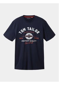 Tom Tailor T-Shirt 1037735 Granatowy Regular Fit. Kolor: niebieski. Materiał: bawełna #3