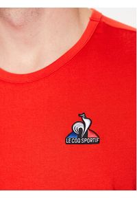 Le Coq Sportif T-Shirt 2310608 Czerwony Regular Fit. Kolor: czerwony. Materiał: bawełna