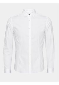 Jack & Jones - Jack&Jones Koszula Parma 12097662 Biały Super Slim Fit. Kolor: biały. Materiał: bawełna