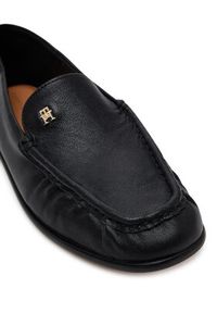 TOMMY HILFIGER - Tommy Hilfiger Półbuty Soft Leather Squared Toe Loafer FW0FW08412 Czarny. Kolor: czarny. Materiał: skóra