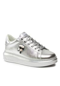 Karl Lagerfeld - KARL LAGERFELD Sneakersy KL62531M Srebrny. Kolor: srebrny. Materiał: skóra