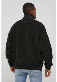 Tommy Jeans Bluza męska kolor czarny gładka. Kolor: czarny. Materiał: materiał, poliester. Wzór: gładki