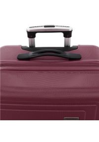 Wittchen - Duża walizka z ABS-u tłoczona. Kolor: czerwony. Materiał: guma. Wzór: geometria. Styl: klasyczny #3