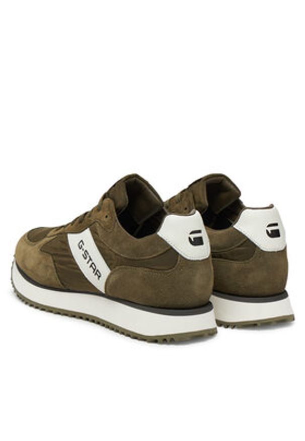 G-Star RAW - G-Star Raw Sneakersy XAVIER-01-WE Khaki. Kolor: brązowy. Materiał: skóra, zamsz