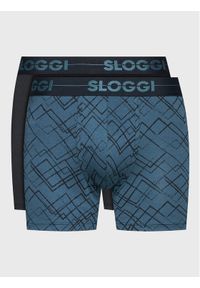 Sloggi Komplet 2 par bokserek 10198168 Czarny. Kolor: czarny. Materiał: bawełna