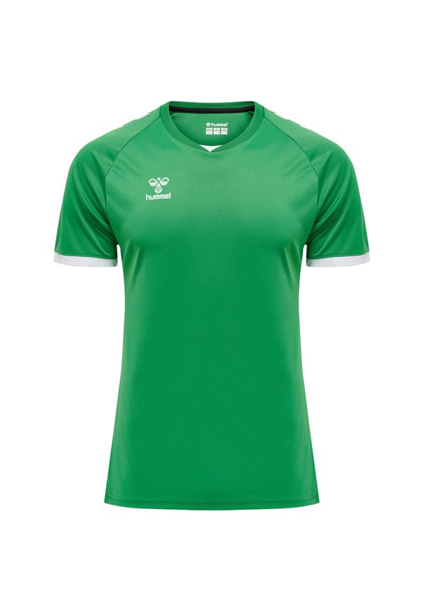 Koszulka Hummel hmlhmlCORE volley. Kolor: biały, wielokolorowy, zielony. Długość rękawa: raglanowy rękaw. Sport: fitness