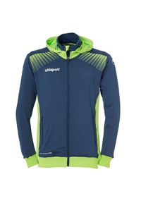 UHLSPORT - Kurtka z kapturem Uhlsport Goal Tec. Typ kołnierza: kaptur. Kolor: wielokolorowy, niebieski, zielony. Materiał: tkanina. Sport: piłka nożna #1