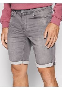 Only & Sons Szorty jeansowe Ply 22018583 Szary Regular Fit. Kolor: szary. Materiał: bawełna, jeans