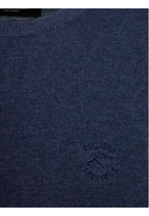 INDICODE Sweter Wildman 35-697 Granatowy Regular Fit. Kolor: niebieski. Materiał: bawełna