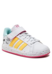 Adidas - adidas Sneakersy Grand Court x Disney Kids IF0926 Biały. Kolor: biały. Materiał: skóra. Wzór: motyw z bajki