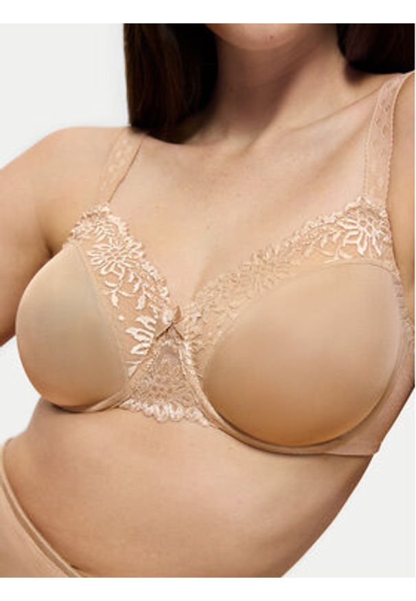 Triumph Biustonosz z fiszbiną Ladyform Soft 10166306 Beżowy. Kolor: beżowy. Materiał: syntetyk