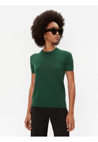 BOSS - Boss Sweter 50492857 Zielony Regular Fit. Kolor: zielony. Materiał: wełna