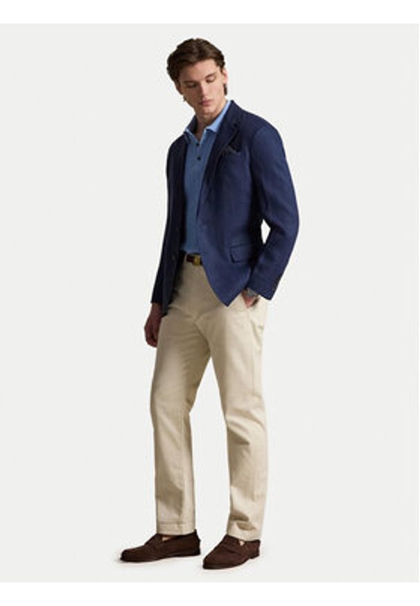 Polo Ralph Lauren Polo 710B13893004 Niebieski Regular Fit. Typ kołnierza: polo. Kolor: niebieski. Materiał: bawełna