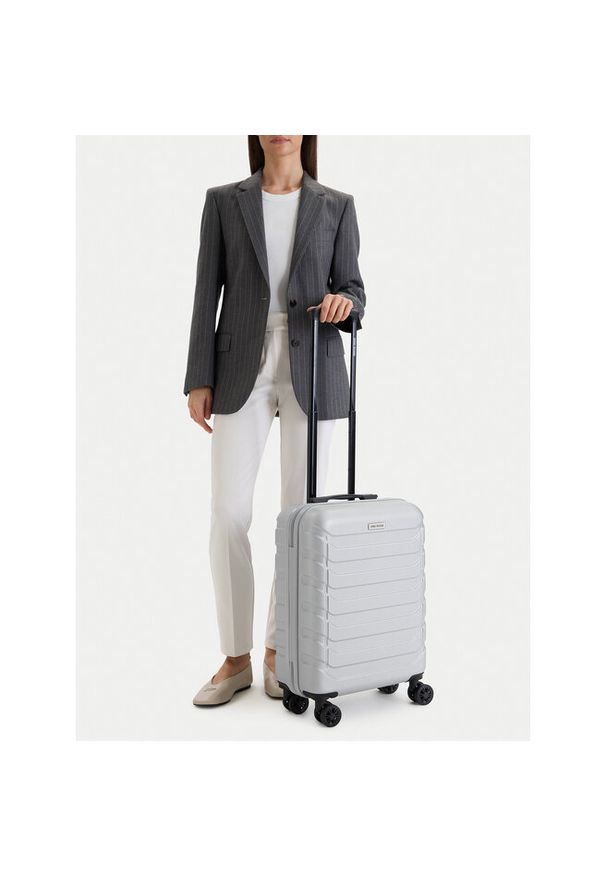 Gino Rossi - Walizka kabinowa GINO ROSSI. Kolor: srebrny