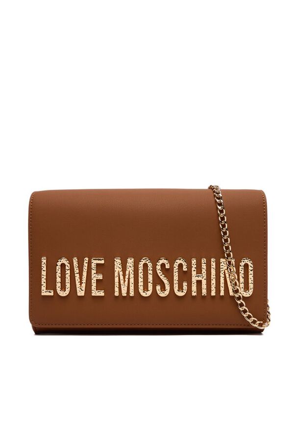 Love Moschino - LOVE MOSCHINO Torebka JC4121PP0NKD020A Brązowy. Kolor: brązowy. Materiał: skórzane