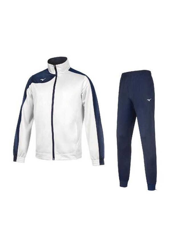 Dres Mizuno Team kobe knitted. Kolor: niebieski, wielokolorowy, biały. Materiał: dresówka. Sport: fitness