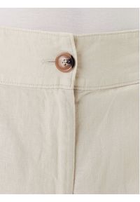 United Colors of Benetton - United Colors Of Benetton Spodnie materiałowe 4AGHDF06R Beżowy Straight Fit. Kolor: beżowy. Materiał: len #4
