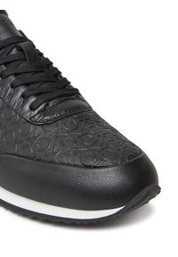 Calvin Klein Sneakersy Runner Lace Up Mono Pu HW0HW02574 Czarny. Kolor: czarny. Materiał: skóra