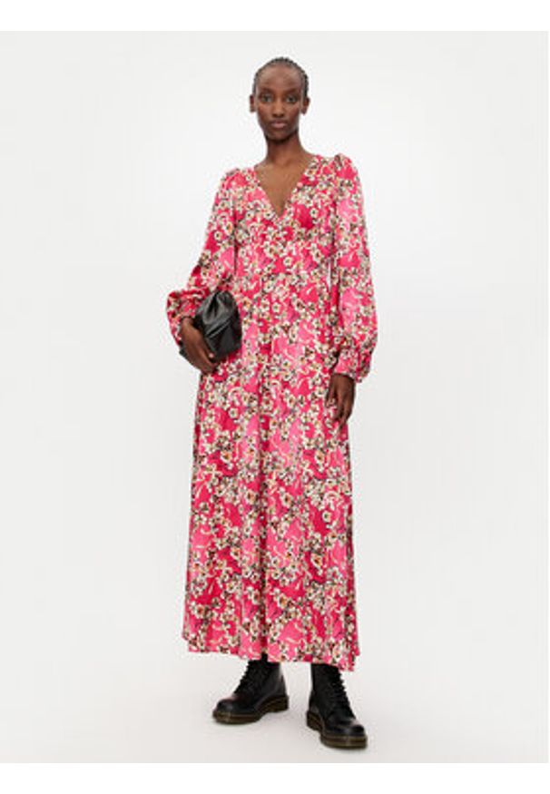 Hugo Sukienka codzienna Kween-1 50516840 Różowy Regular Fit. Okazja: na co dzień. Kolor: różowy. Materiał: syntetyk. Typ sukienki: proste. Styl: casual