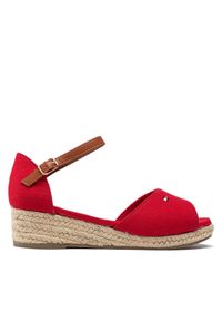 TOMMY HILFIGER - Espadryle Tommy Hilfiger. Kolor: czerwony