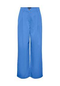 Pieces Spodnie materiałowe Thelma 17137934 Niebieski Relaxed Fit. Kolor: niebieski. Materiał: syntetyk