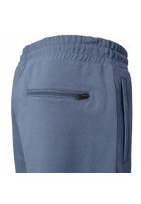 Męskie Krótkie Spodenki Dresowe (Szorty) - Pako Jeans - Niebieskie. Kolor: niebieski. Materiał: bawełna. Długość: krótkie. Sezon: lato. Styl: sportowy #3