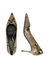 Gino Rossi - GINO ROSSI Szpilki EO-V2525-893-S Beżowy. Kolor: beżowy. Materiał: skóra. Obcas: na szpilce #8