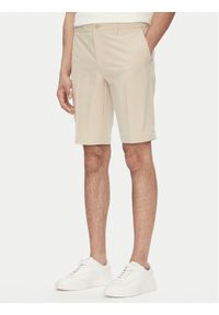BOSS Szorty materiałowe S_Commuter_10.5 inch 50540337 Beżowy Slim Fit. Kolor: beżowy. Materiał: syntetyk