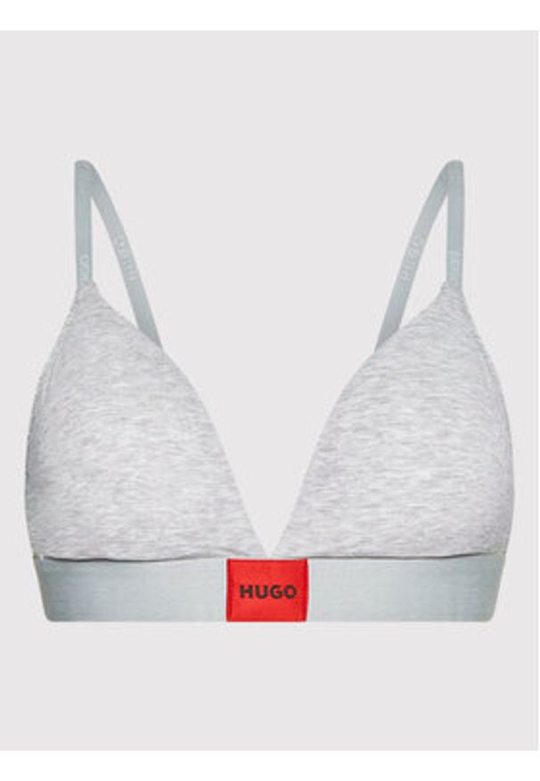 Hugo Biustonosz braletka Triangle Red Label 50469647 Szary. Kolor: szary. Materiał: bawełna
