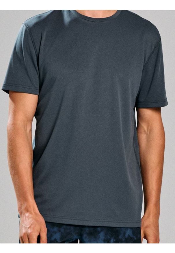 Sinsay - Koszulka z krótkim rękawem - szary. Kolor: szary. Długość rękawa: krótki rękaw. Długość: krótkie