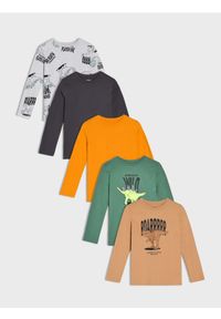 Sinsay - Koszulki 5 pack - wielobarwny. Długość rękawa: długi rękaw. Długość: długie #1