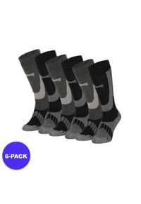 XTREME - Skarpety narciarskie dla dorosłych unisex 6 par. Kolor: czarny. Materiał: akryl, wełna, poliamid. Sport: narciarstwo #1