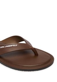 Karl Lagerfeld - KARL LAGERFELD Japonki Kastor IV KL70206C Brązowy. Kolor: brązowy. Materiał: skóra #4