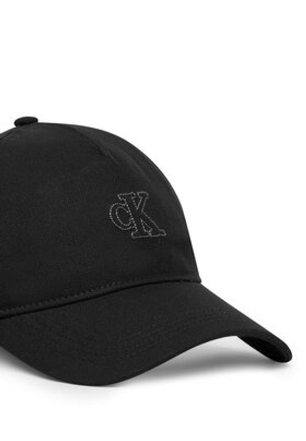 Calvin Klein Czapka z daszkiem Monogram Deboss Canvas Baseball LV04G5027G Czarny. Kolor: czarny. Materiał: bawełna