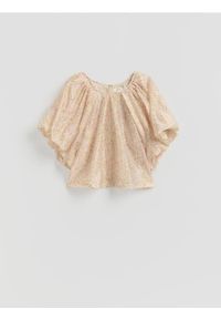 Reserved - Bluzka z lyocellem - złamana biel. Materiał: tkanina #1